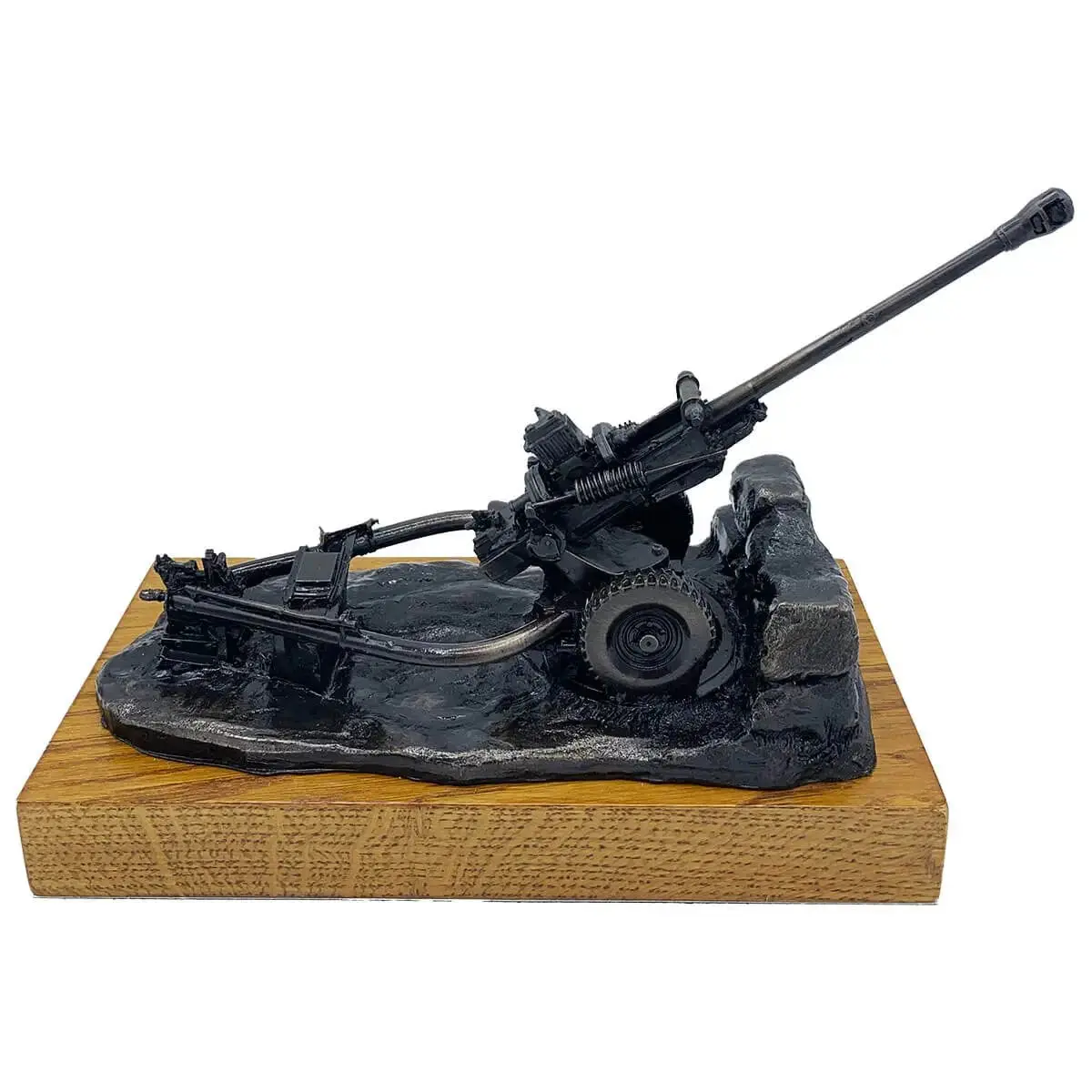 105mm Light Gun Bronze Resin Statue - Image 3