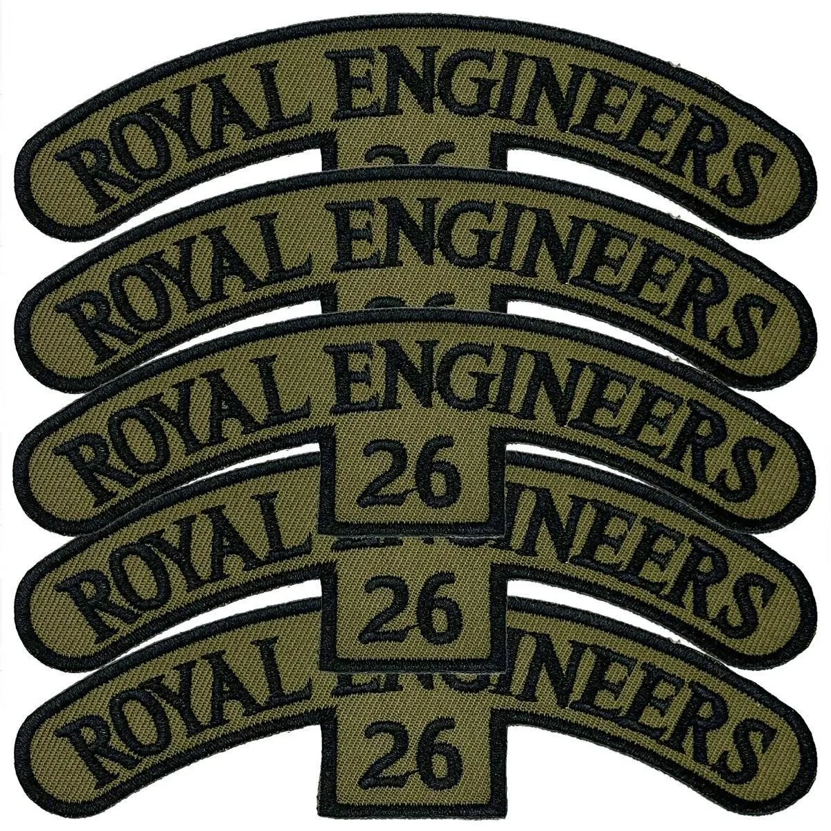 26 Engineer Squadron Iron On Shoulder TRF Patch - Image 3