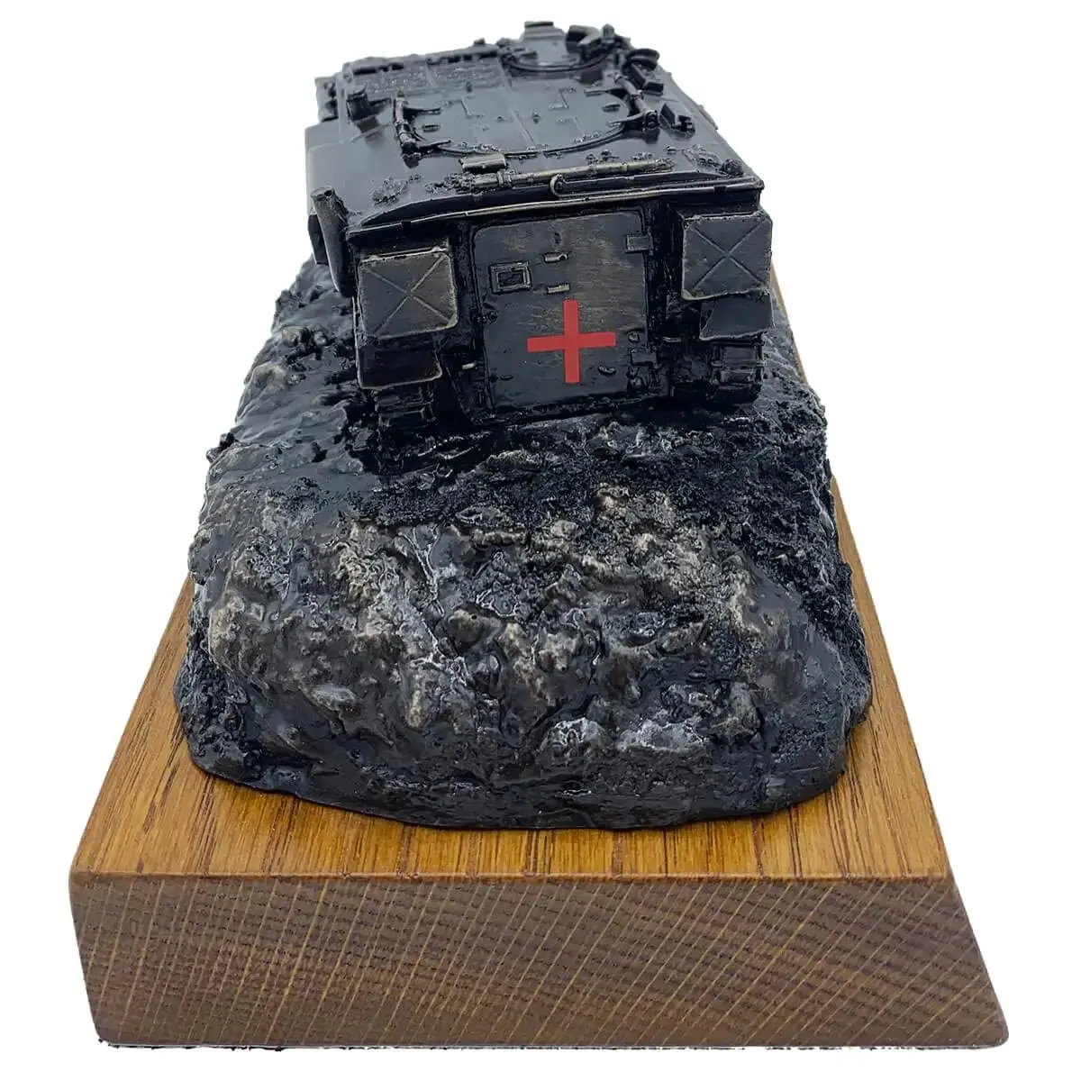 432 Ambulance Personnel Carrier Bronze Resin Statue - Image 4