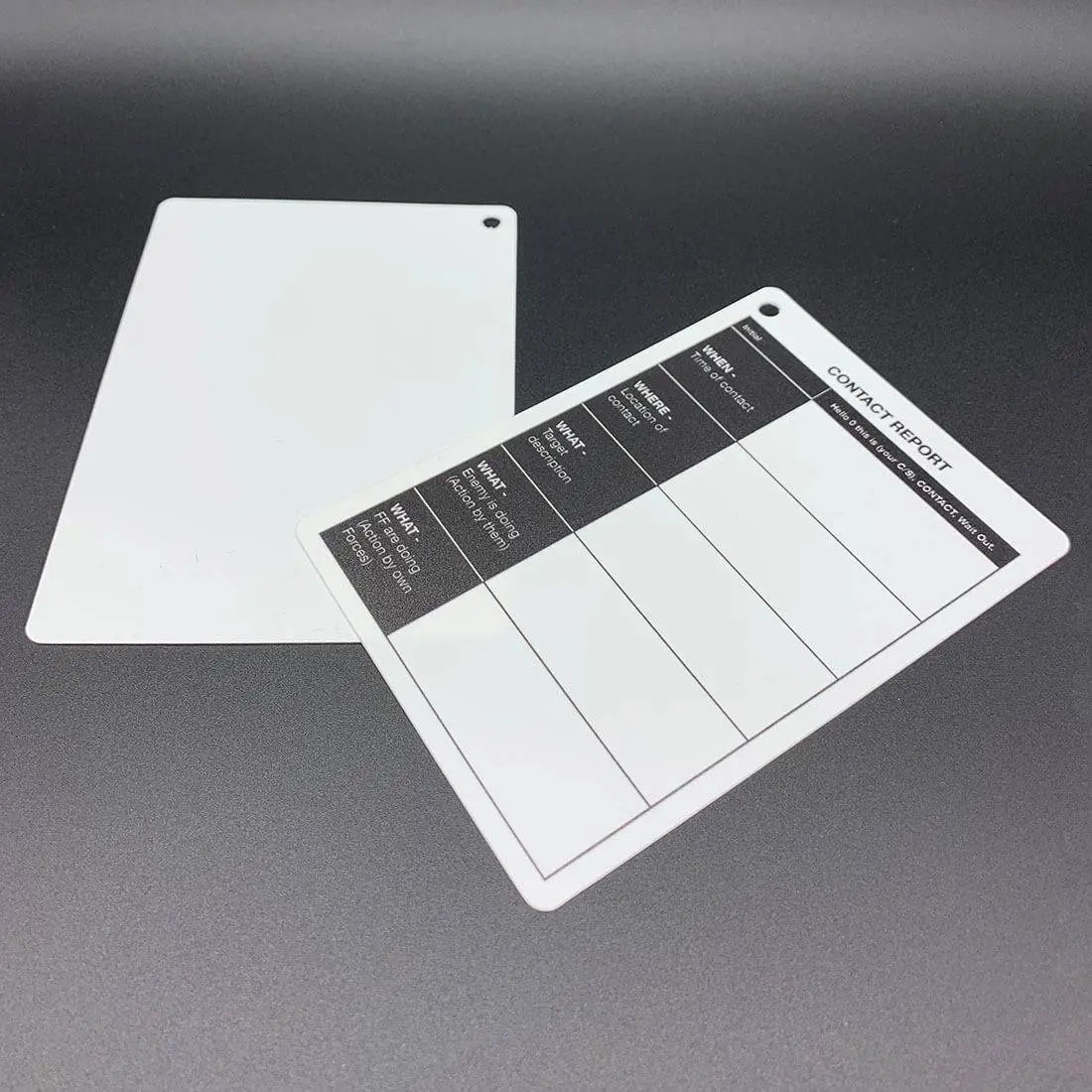 A6 Single Sided Contact Report Battle Card - Image 4