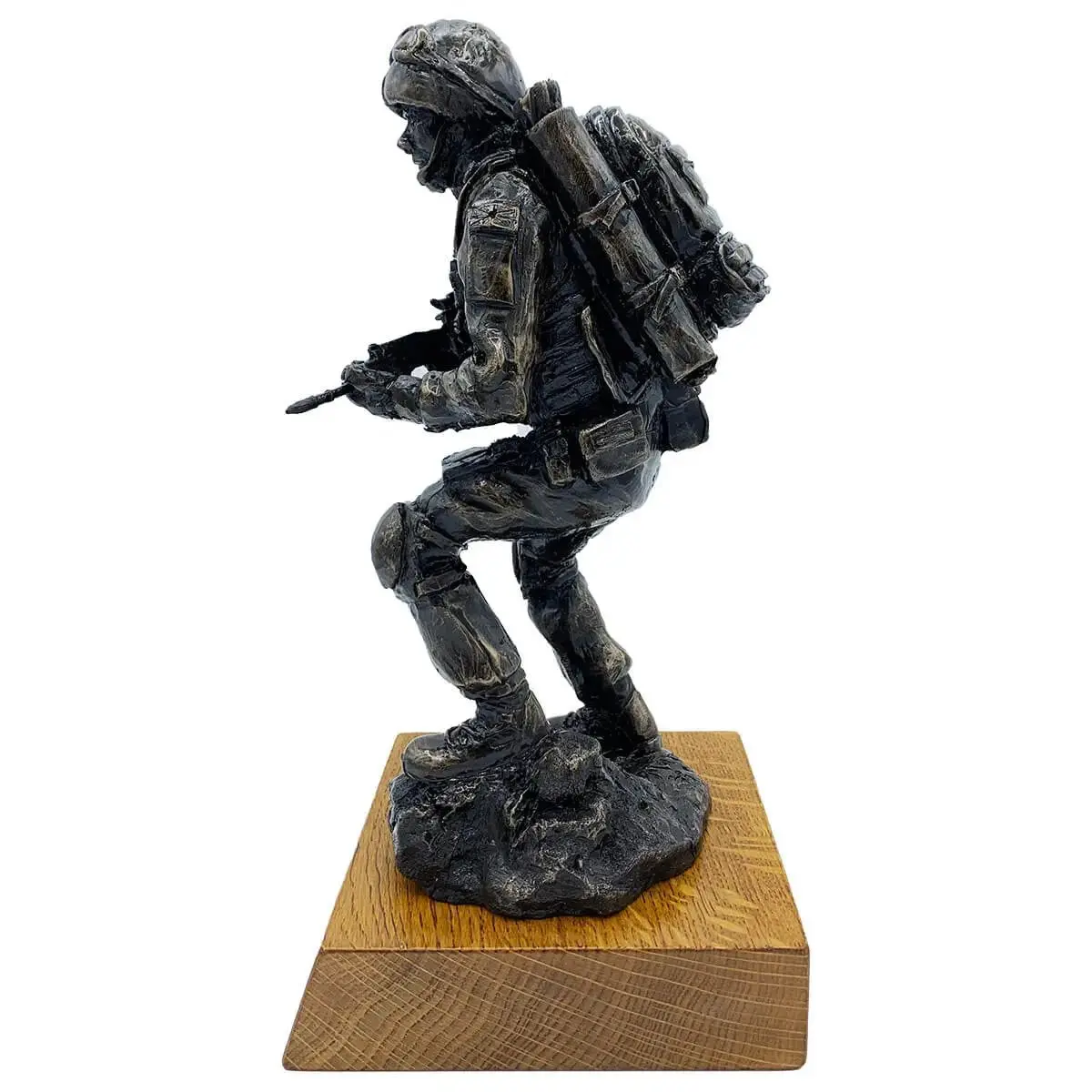 Afghan Medic Bronze Resin Statue - Image 2