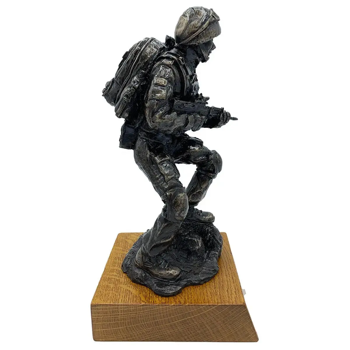 Afghan Medic Bronze Resin Statue - Image 4