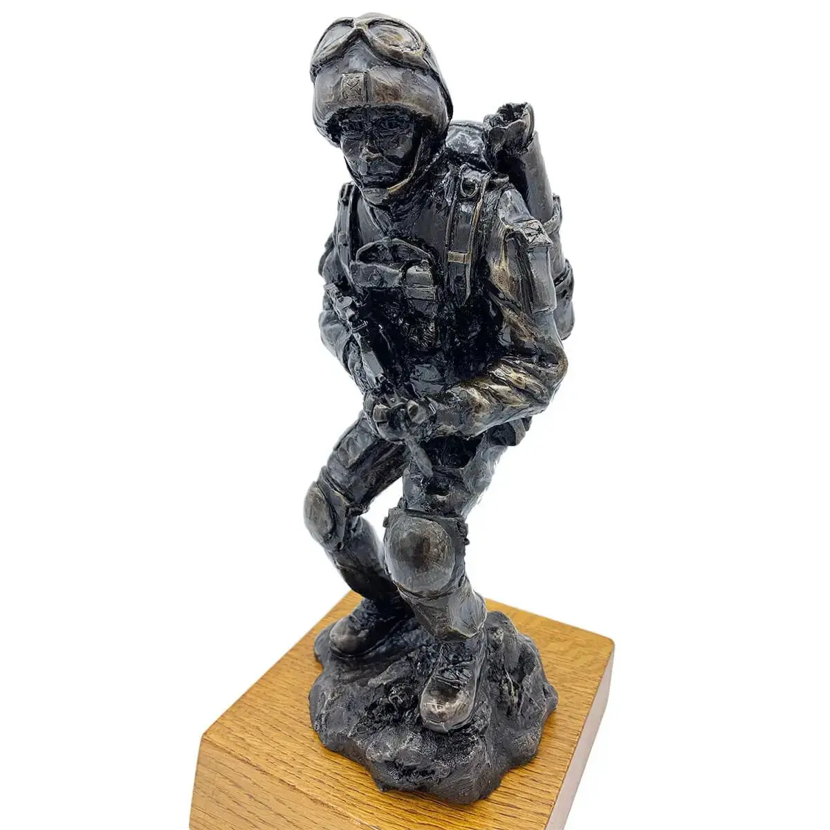 Afghan Medic Bronze Resin Statue - Image 5