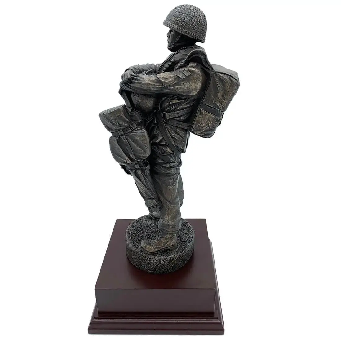 Airborne Drop Order Bronze Resin Figurine - Image 2