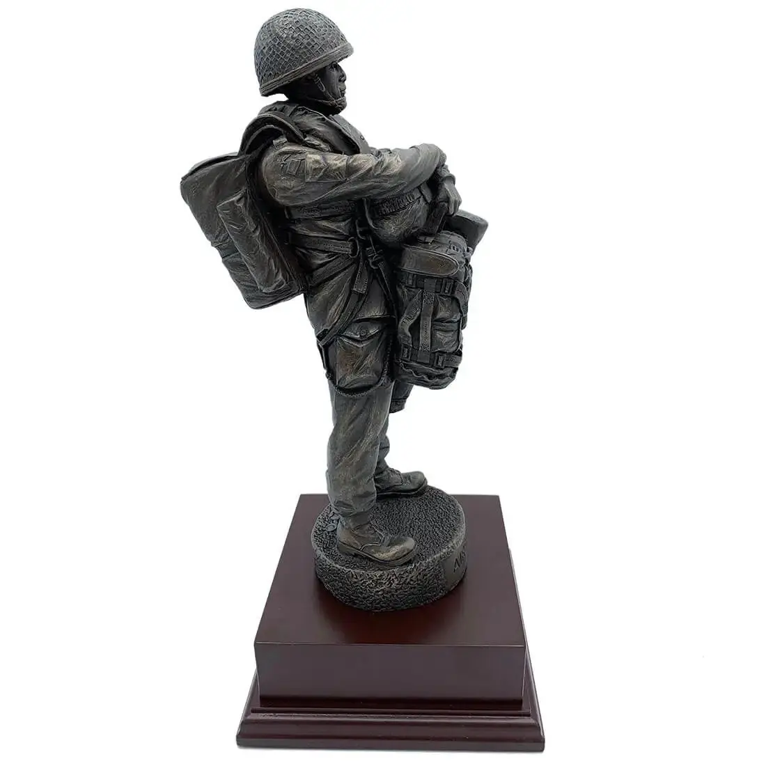 Airborne Drop Order Bronze Resin Figurine - Image 4