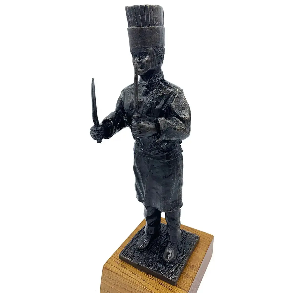 Army Chef Bronze Resin Statue - Image 5