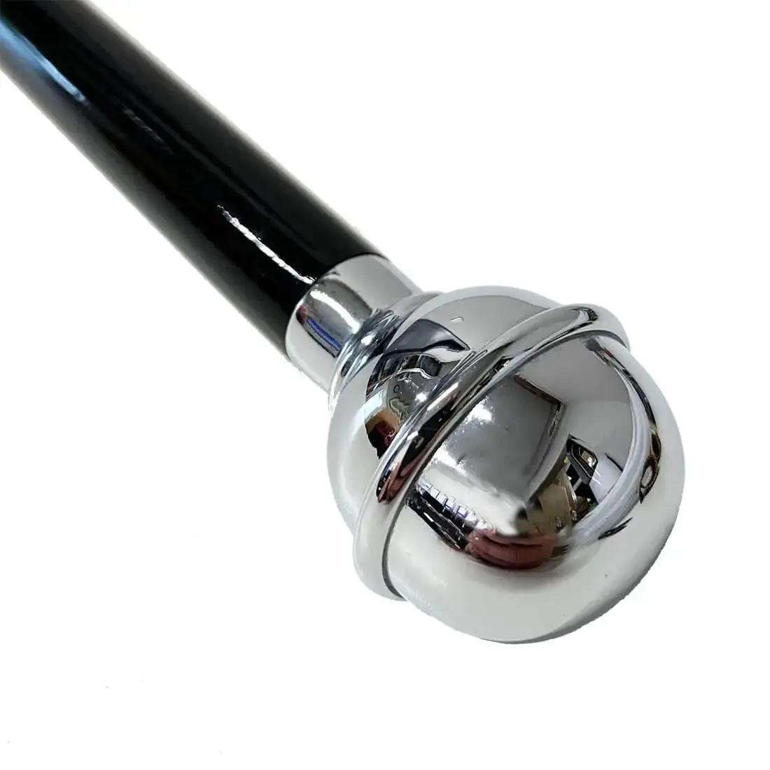 Black Regimental Swagger Stick Plain Top - Image 3