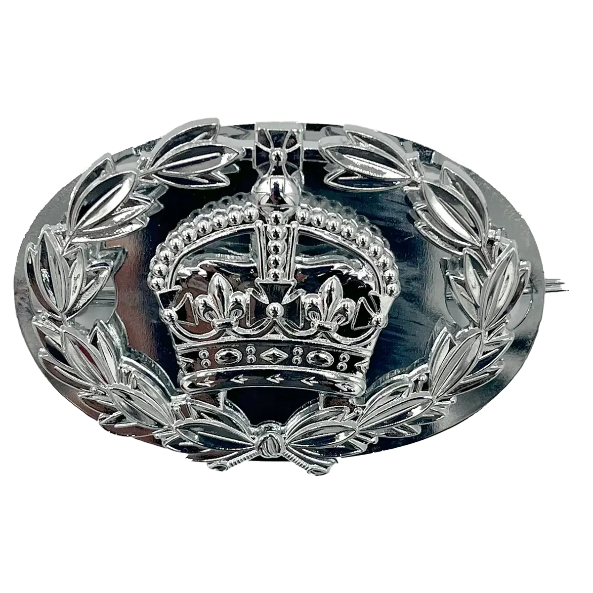 British Army Brass RQMS Crown and Laurel with Backing Plate - Image 4
