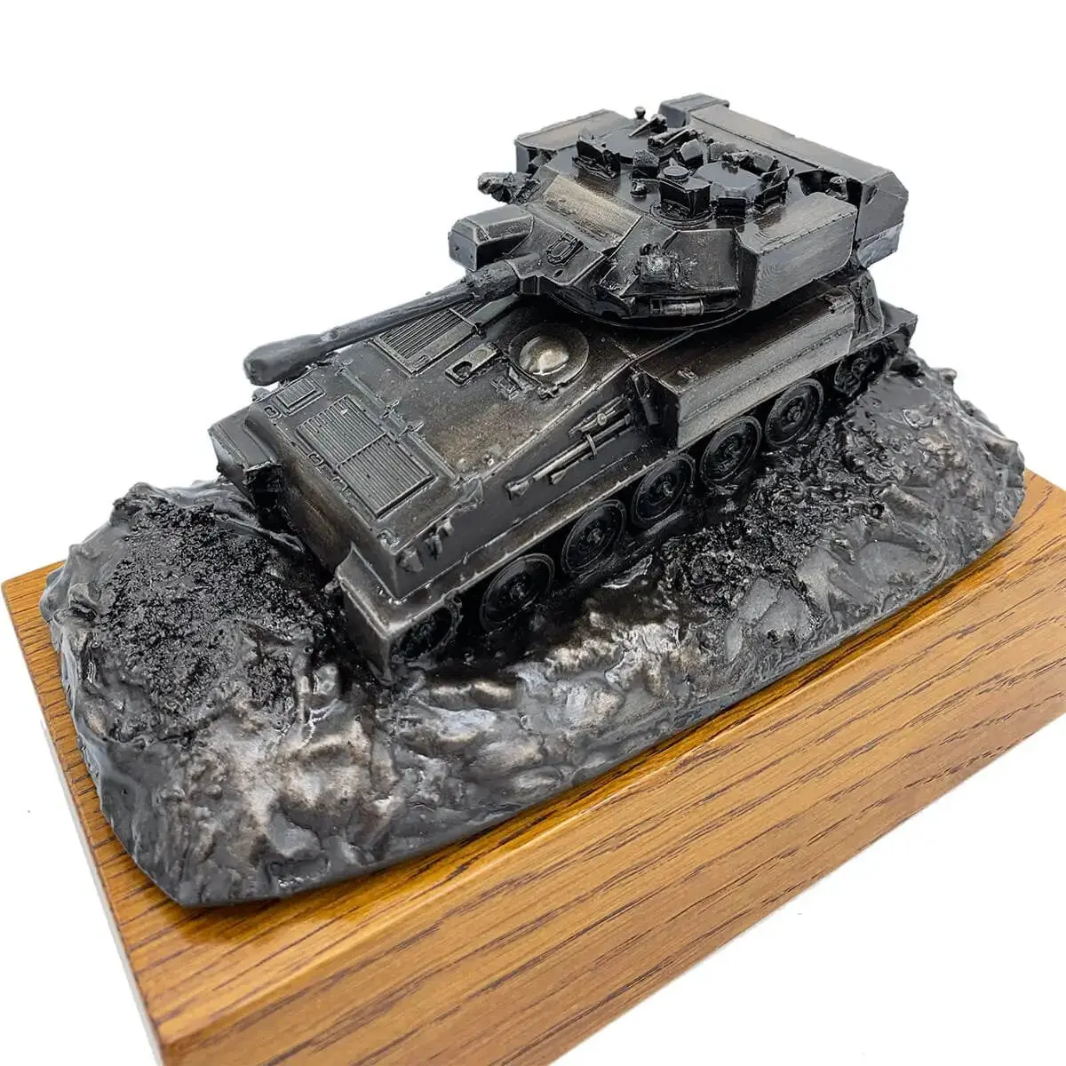 Bronze Resin Scimitar CVRT Reconnaissance Vehicle Statue - Image 5