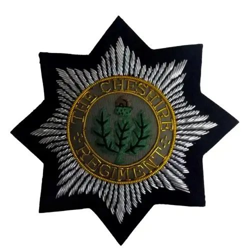 Cheshire Regiment Bullion Blazer Badge