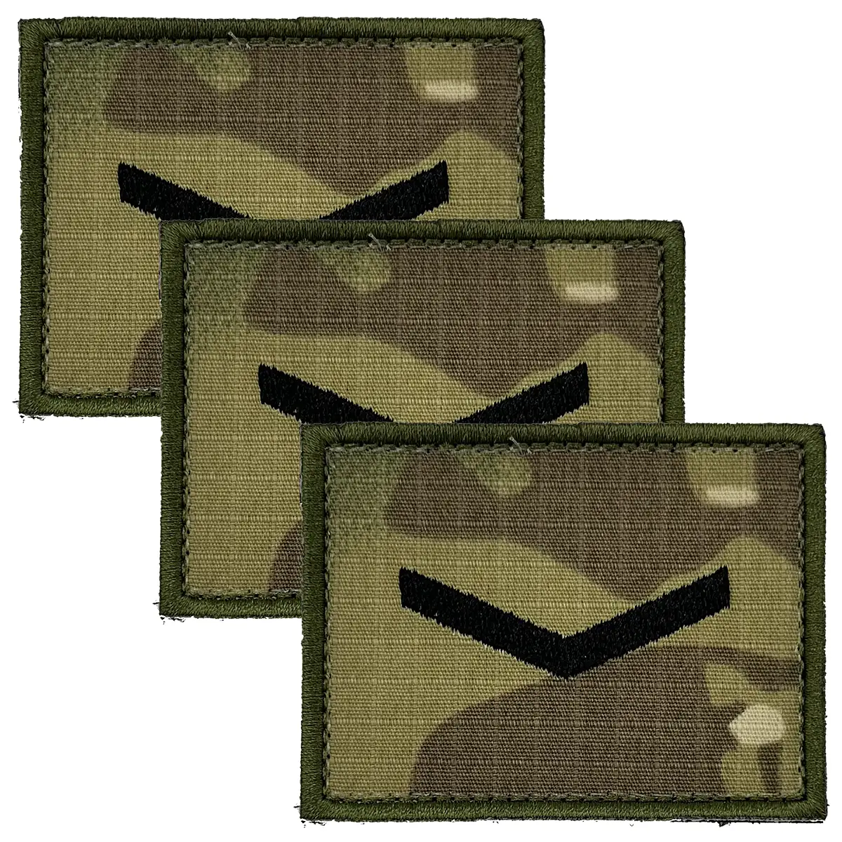 Commando MTP Rank Square Hook and Loop Patch