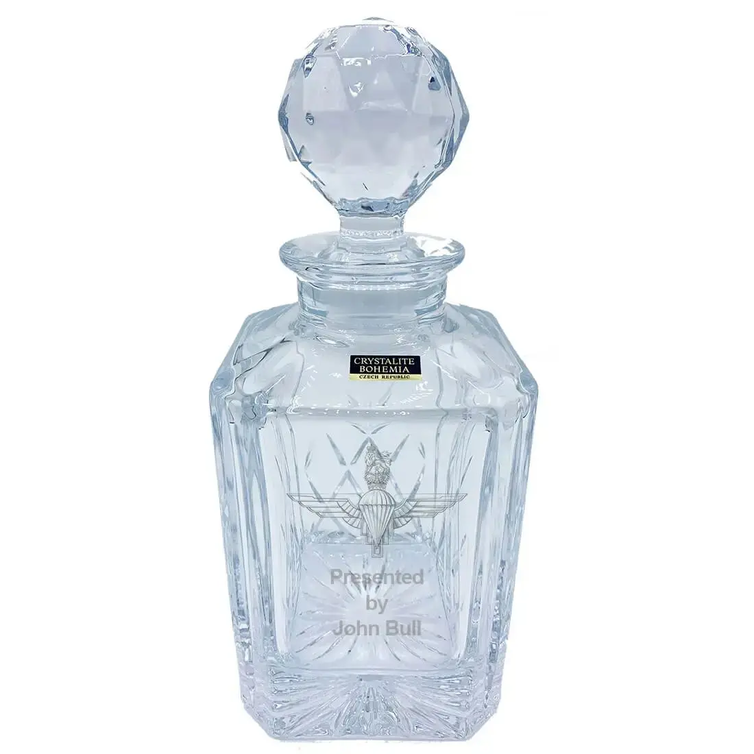 Crystal Whisky Decanter Set with 4 Glasses - Image 5