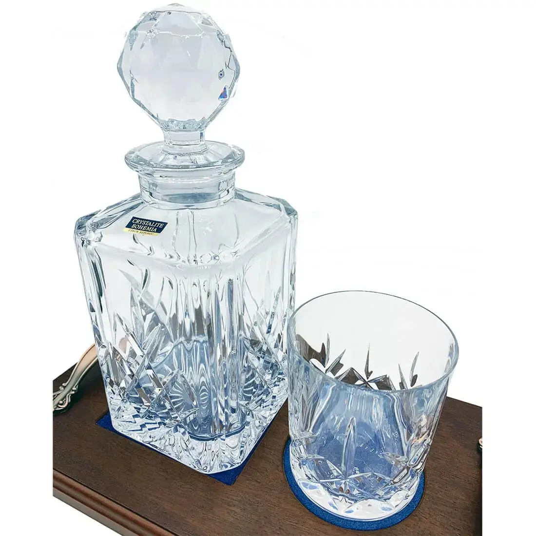 Crystal Whisky Decanter Set with 1 Glass - Image 6