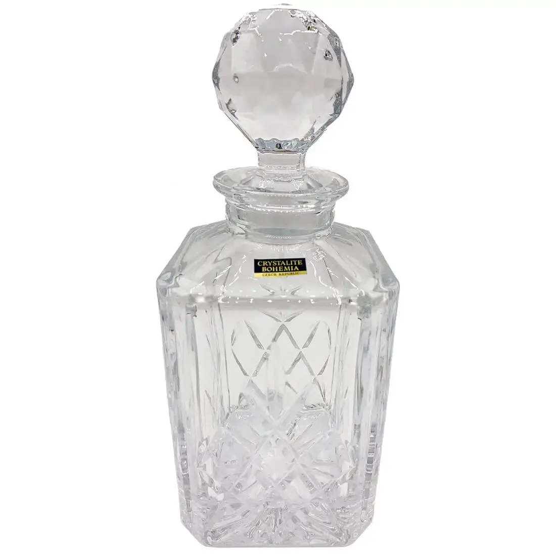 Crystal Whisky Decanter Set with 2 Glasses - Image 5