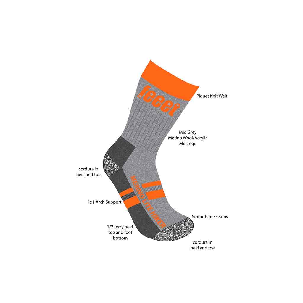 Feeet Merino Lite Hiker Socks - Image 6