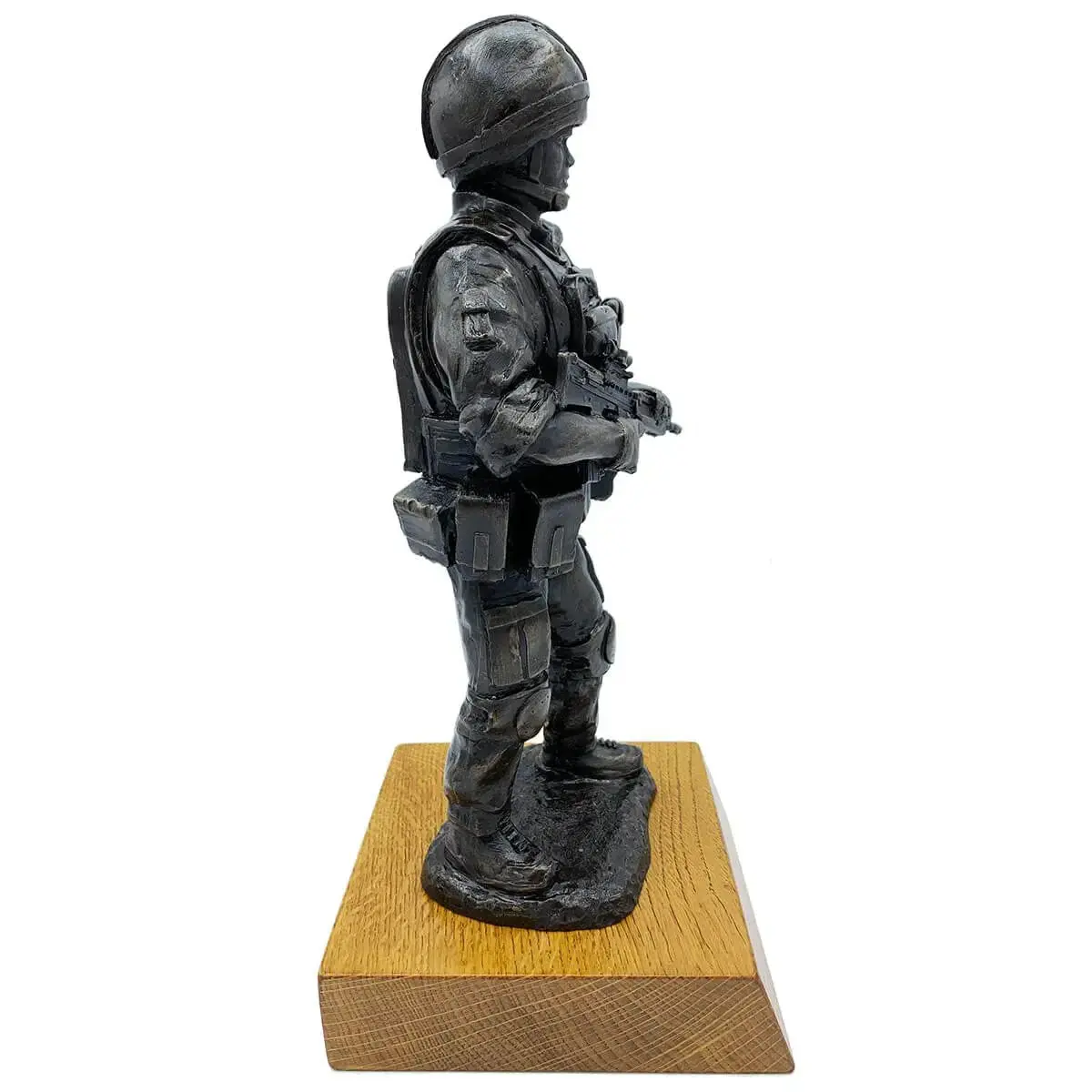 Standing Combat Patrol Bronze Resin Statue - Image 4