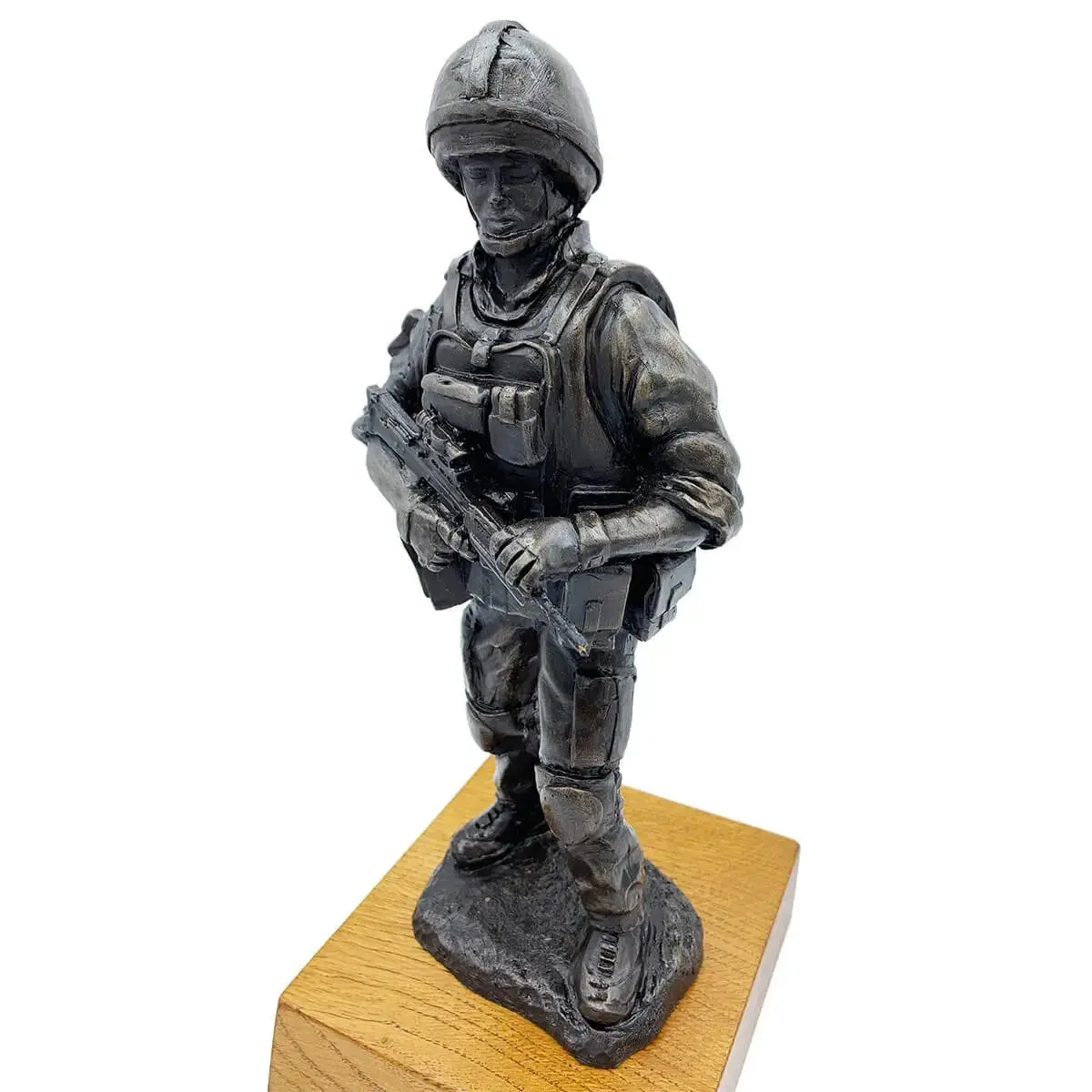 Standing Combat Patrol Bronze Resin Statue - Image 5
