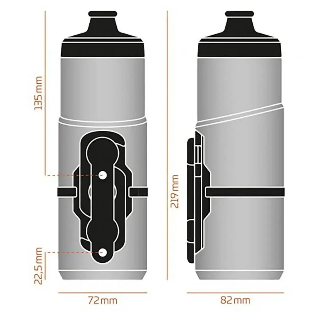 Fidlock Twist Bottle and Bike Mount with 600ml Clear Bottle - Image 6