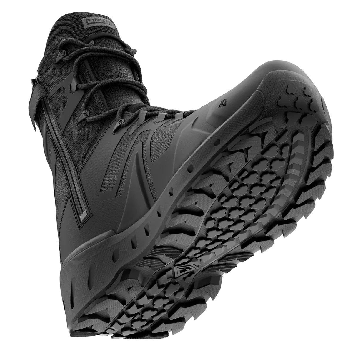 First Tactical Mens 8" Aero-Tac Side-Zip Black Police Boots - Image 10