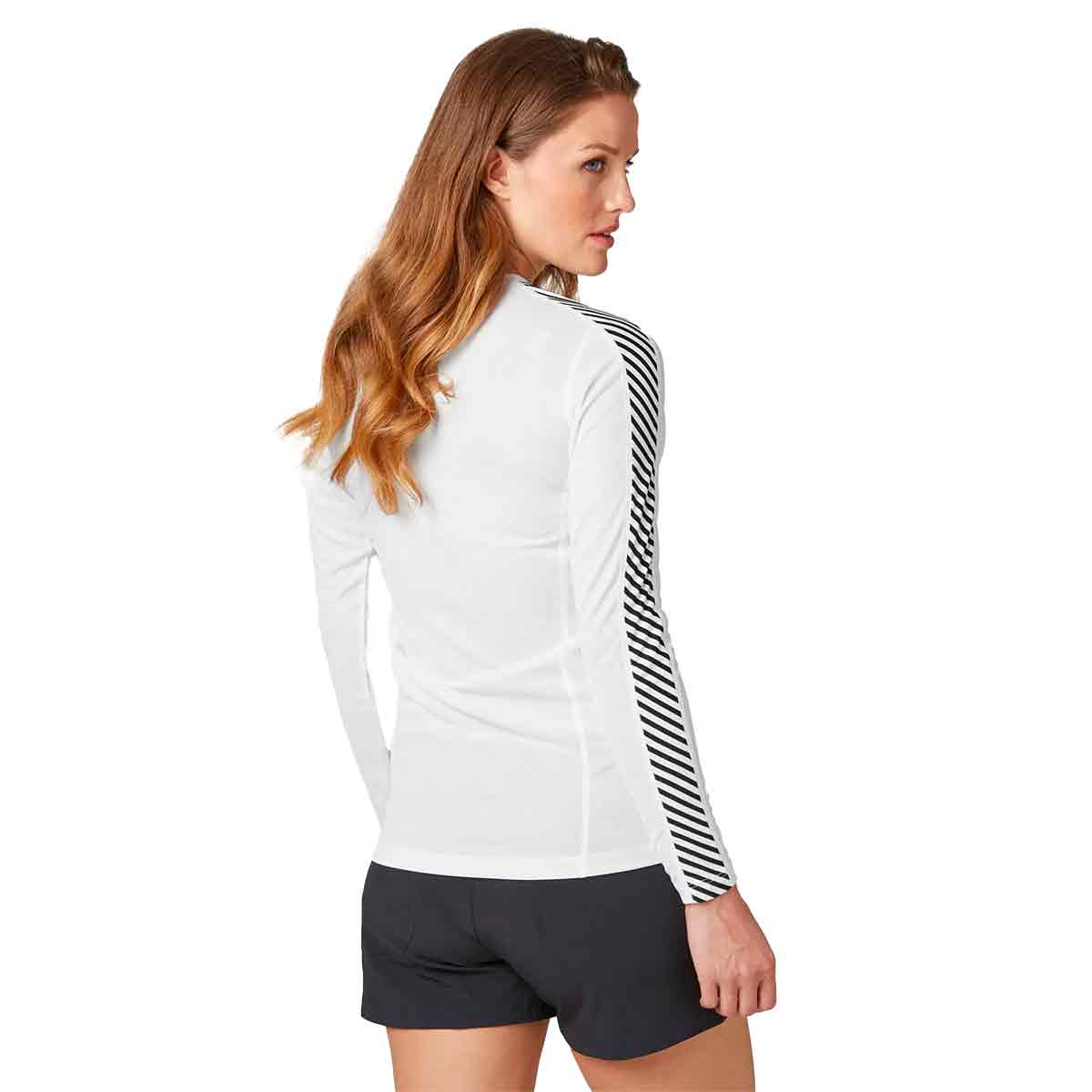 Helly Hansen Womens Lifa Stripe Long Sleeve Crew Base Layer - Image 4