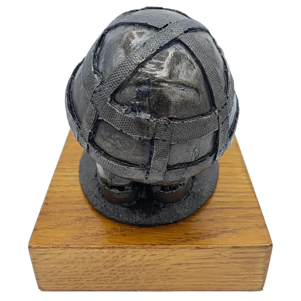 Helmet & Boots Bronze Resin Statue - Image 3