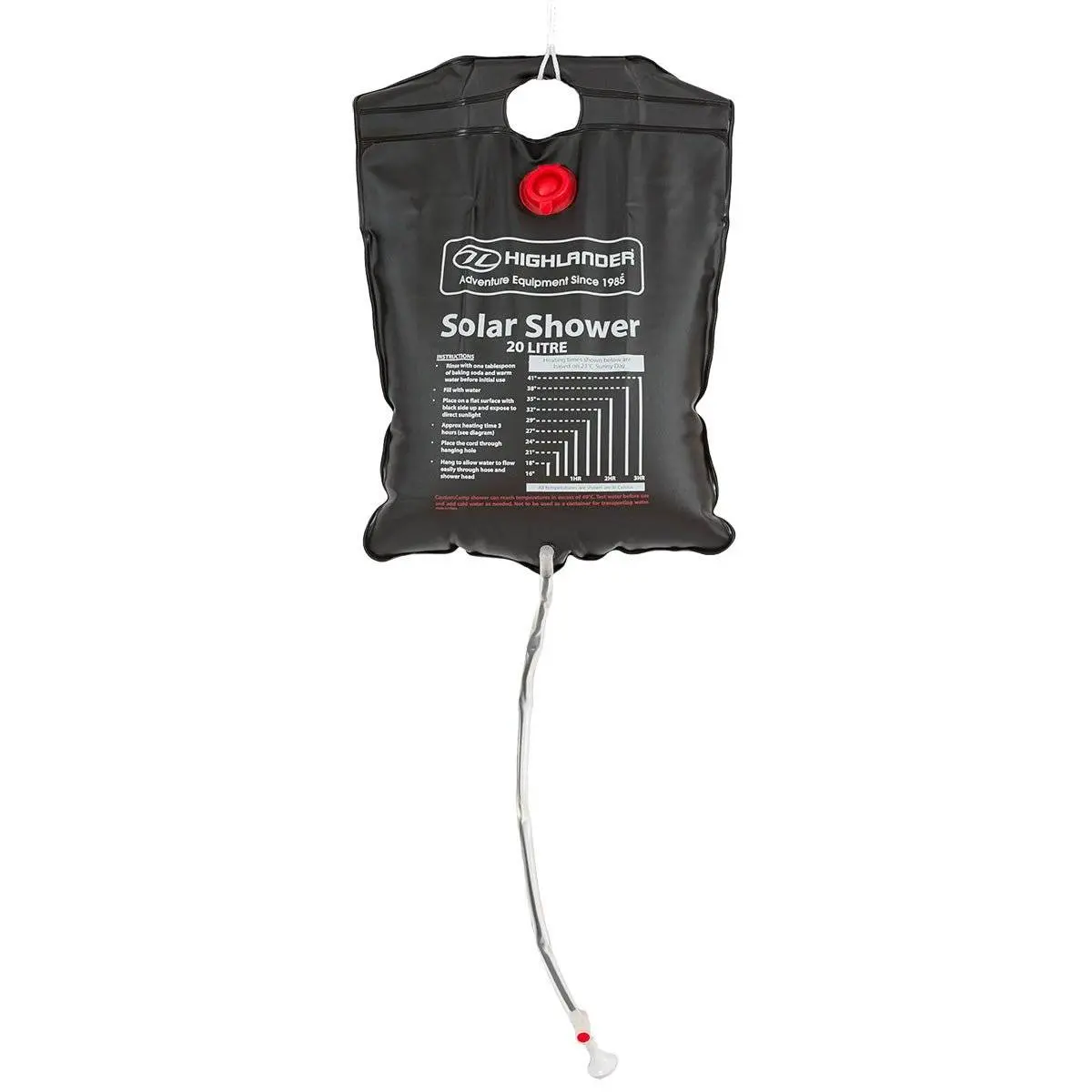 Highlander 20L Camping Solar Shower
