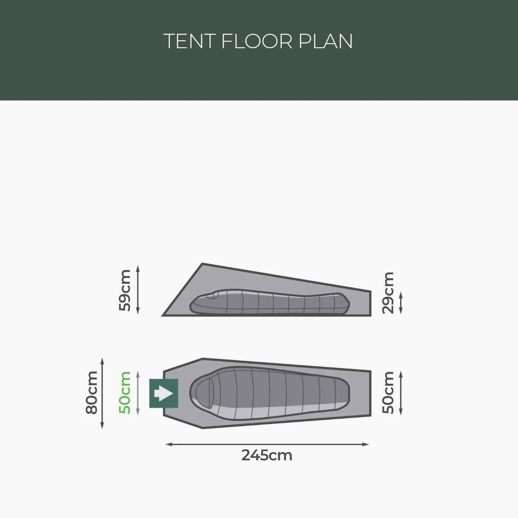 Highlander Falcon Bivvy Tent Pine Green - Image 7