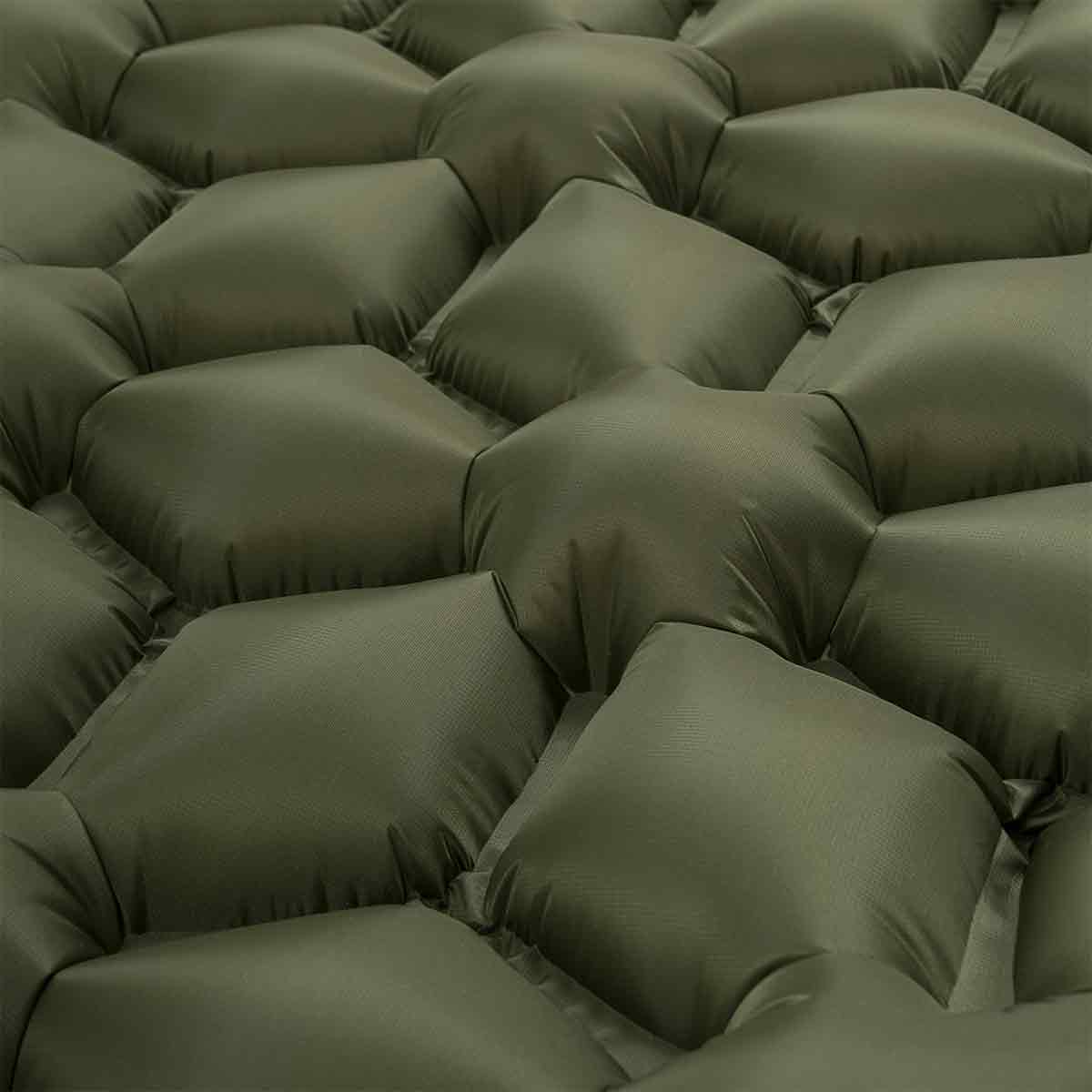 Highlander Nap-Pak Inflatable Sleeping Mattress Olive Green - Image 3