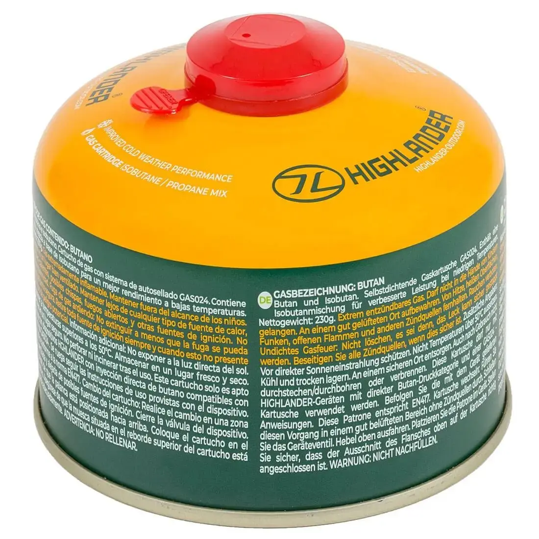 Highlander Valved Camping Gas Cartridge - Image 5