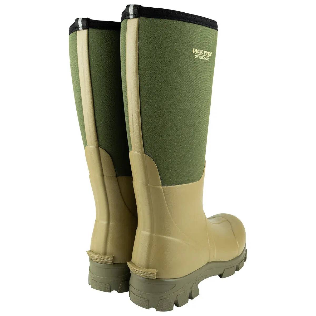 Jack Pyke Ashcombe Neoprene Wellie Boot Green - Image 2