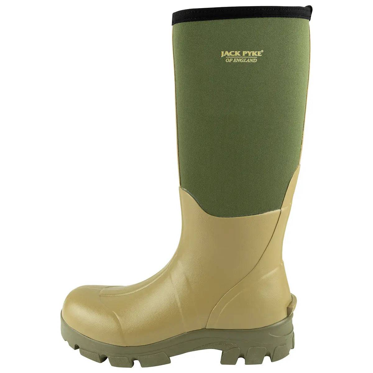 Jack Pyke Ashcombe Neoprene Wellie Boot Green - Image 3