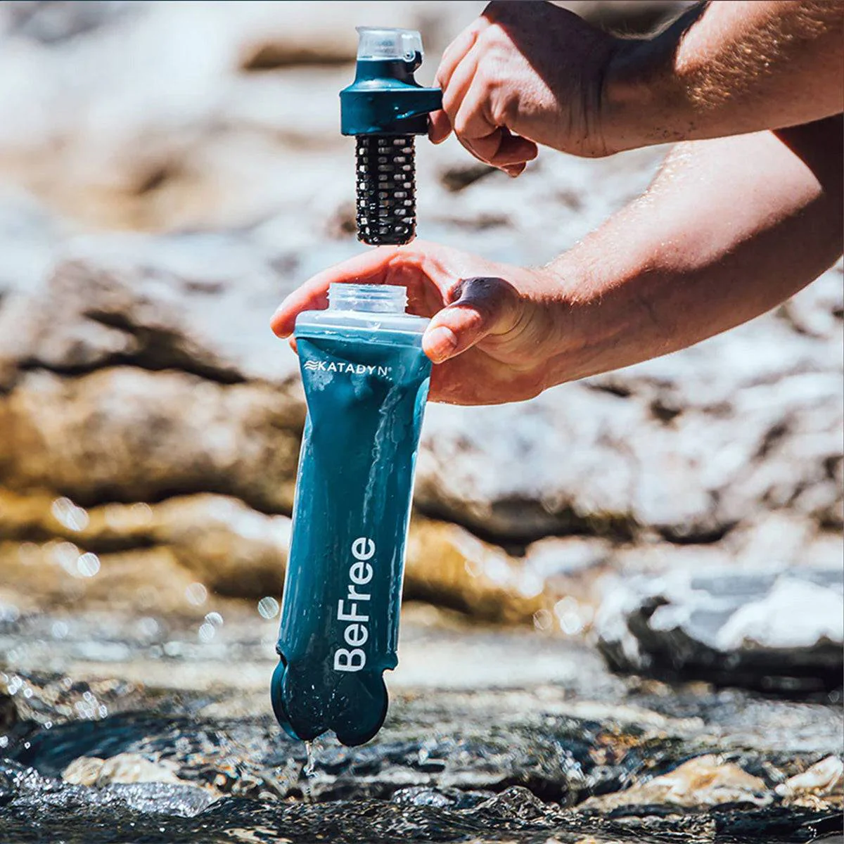 Katadyn BeFree AC Water Filter Bottle 500ml Slate Blue - Image 6