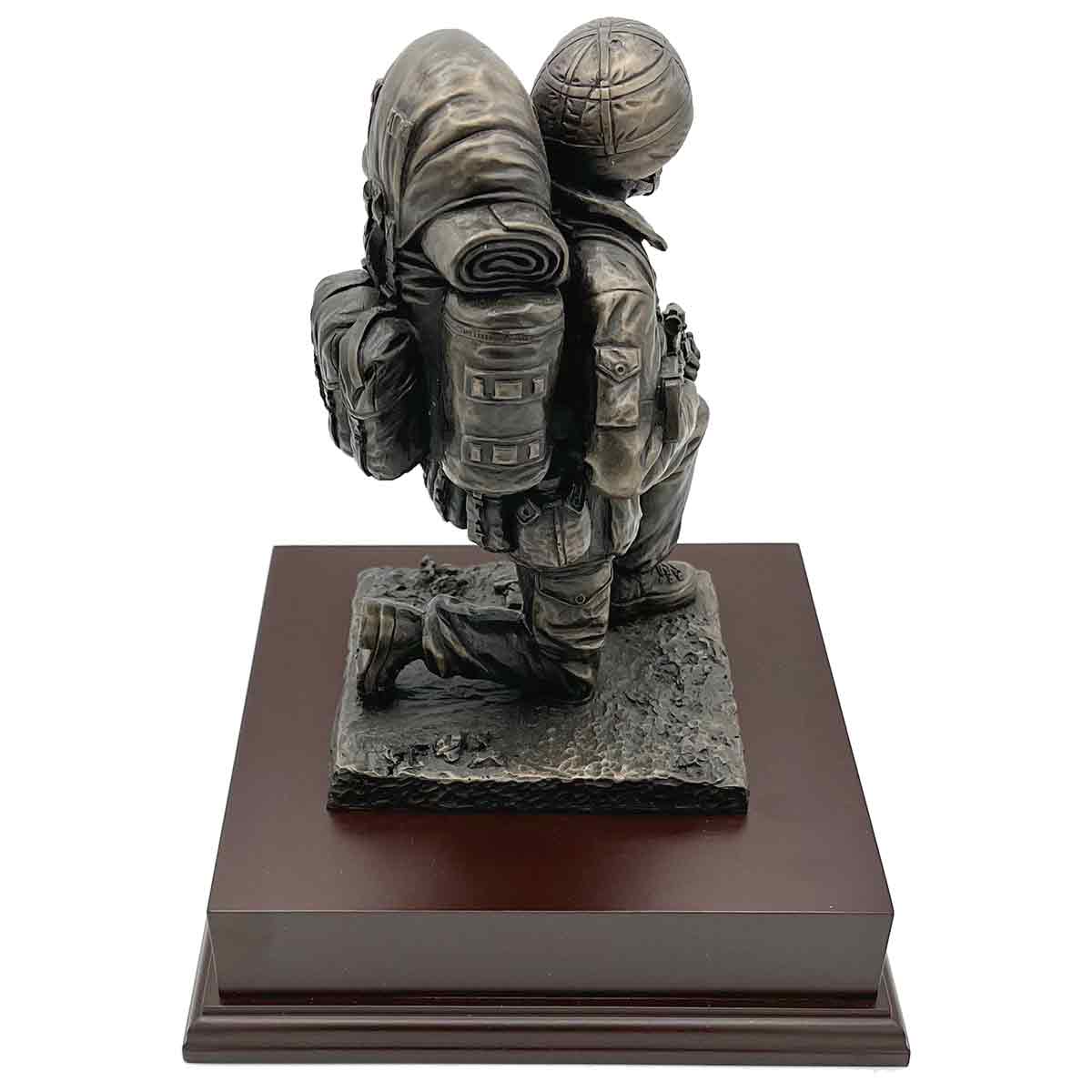 Kneeling Combat Figure with Beret Statue - Image 3