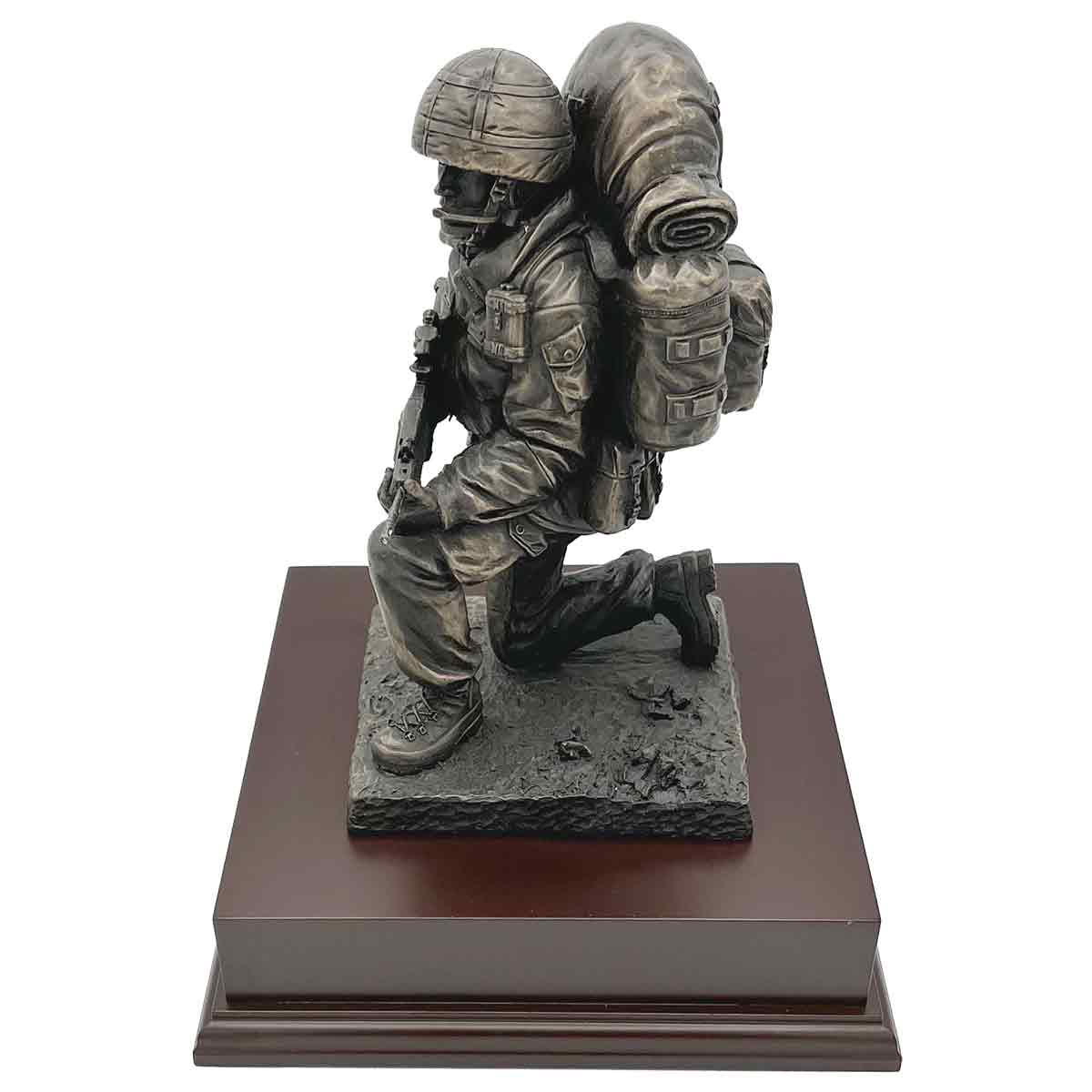 Kneeling Combat Figure with Beret Statue - Image 5
