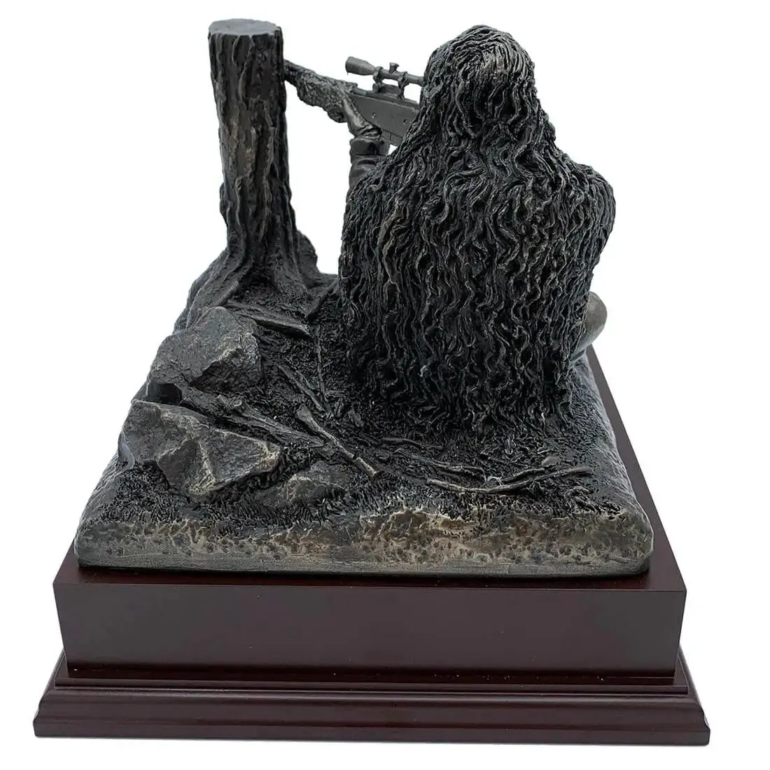 Kneeling Sniper Bronze Resin Figurine - Image 3