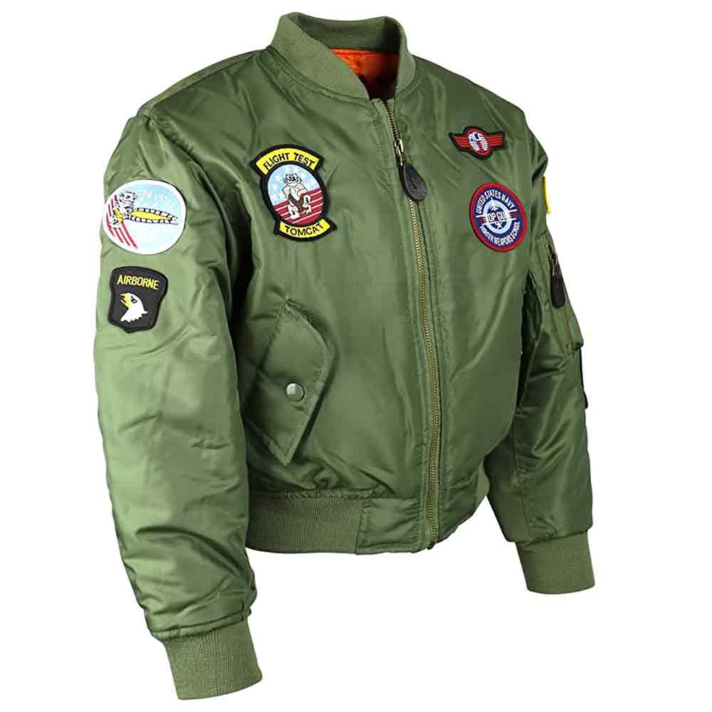 Kombat Kids MA1 Top Gun Flight Jacket - Image 2