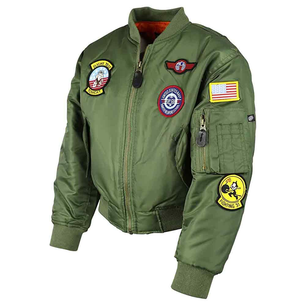 Kombat Kids MA1 Top Gun Flight Jacket - Image 3