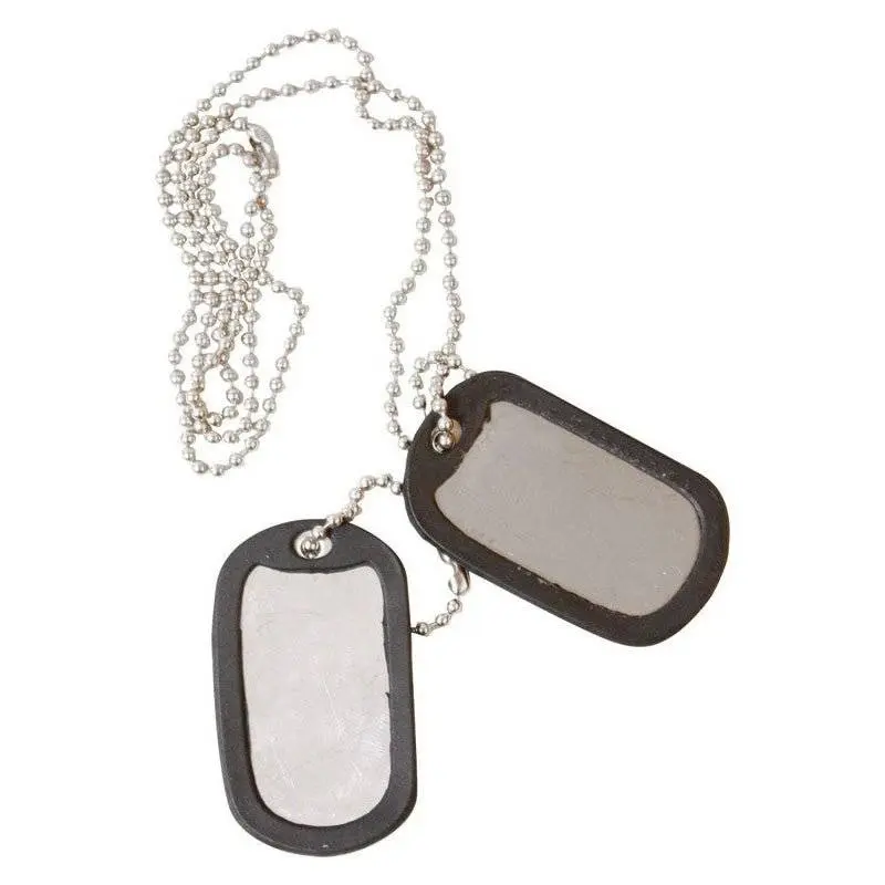 Kombat US Style Dog Tags Silver