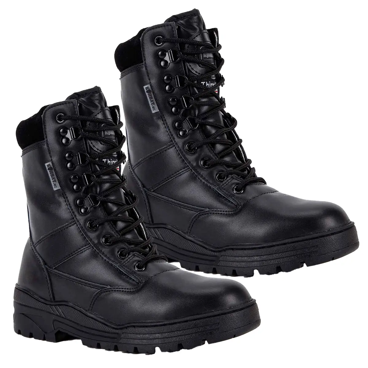 Kombat UK All Leather Patrol Boots Black