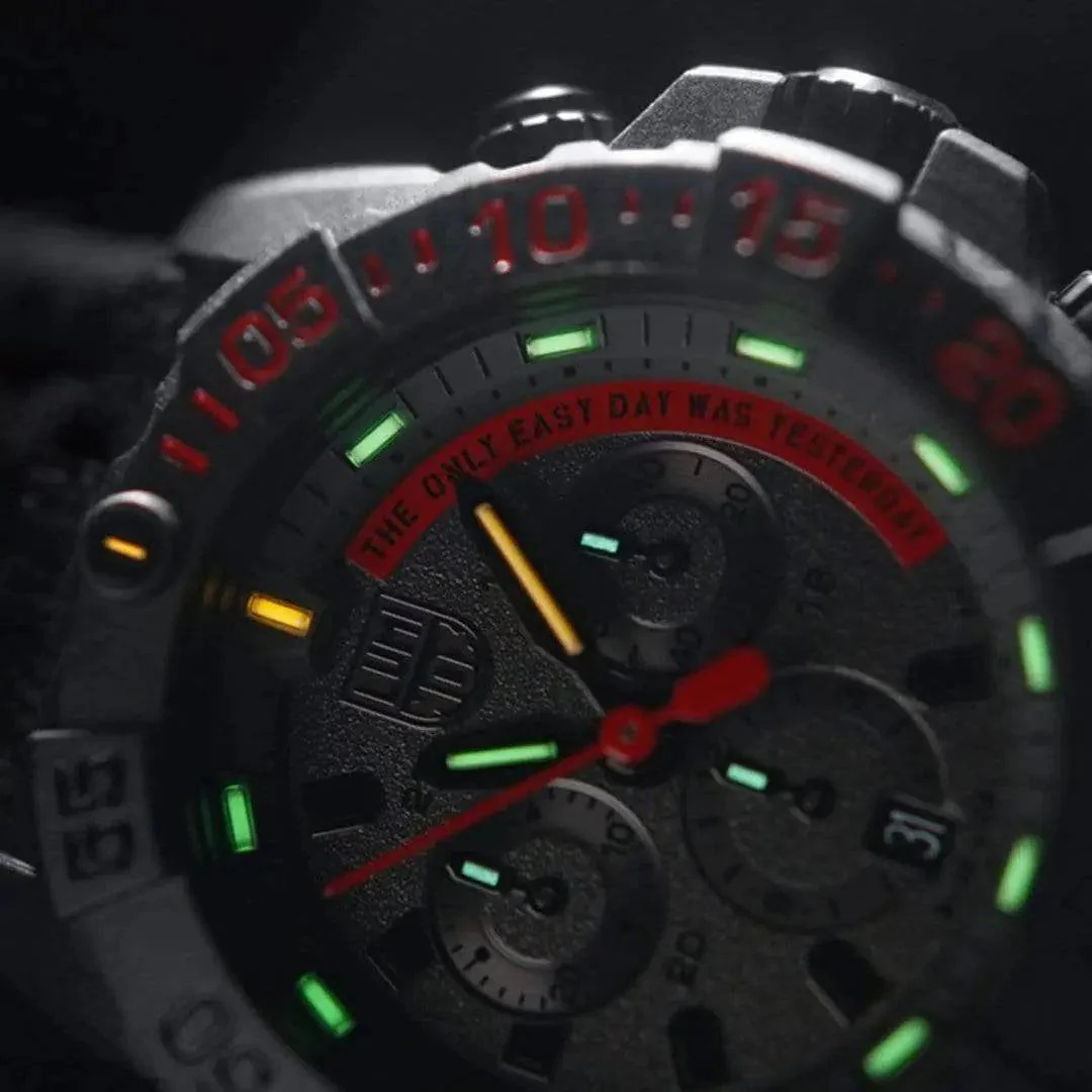 Luminox Navy Seal Steel 3580 Series Chronograph Watch Black/Red XS.3581.EY - Image 4