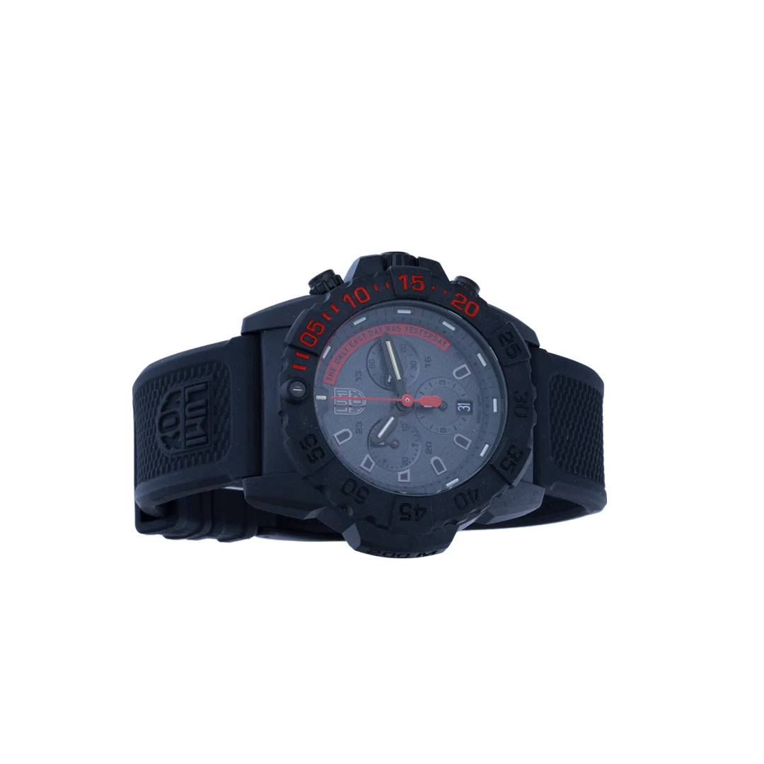 Luminox Navy Seal Steel 3580 Series Chronograph Watch Black/Red XS.3581.EY - Image 7