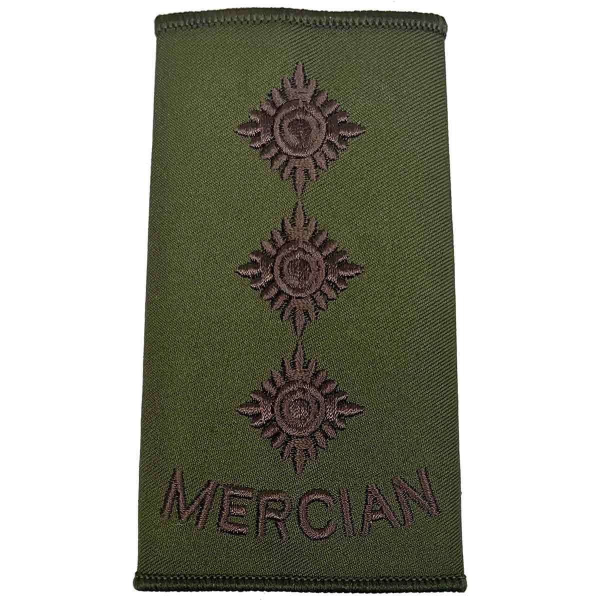 Mercian Regiment Olive Green Rank Slides (Pair) - Image 13