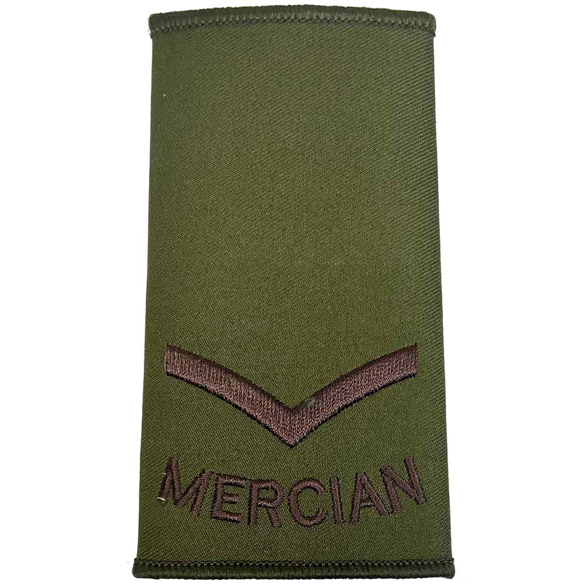 Mercian Regiment Olive Green Rank Slides (Pair) - Image 3