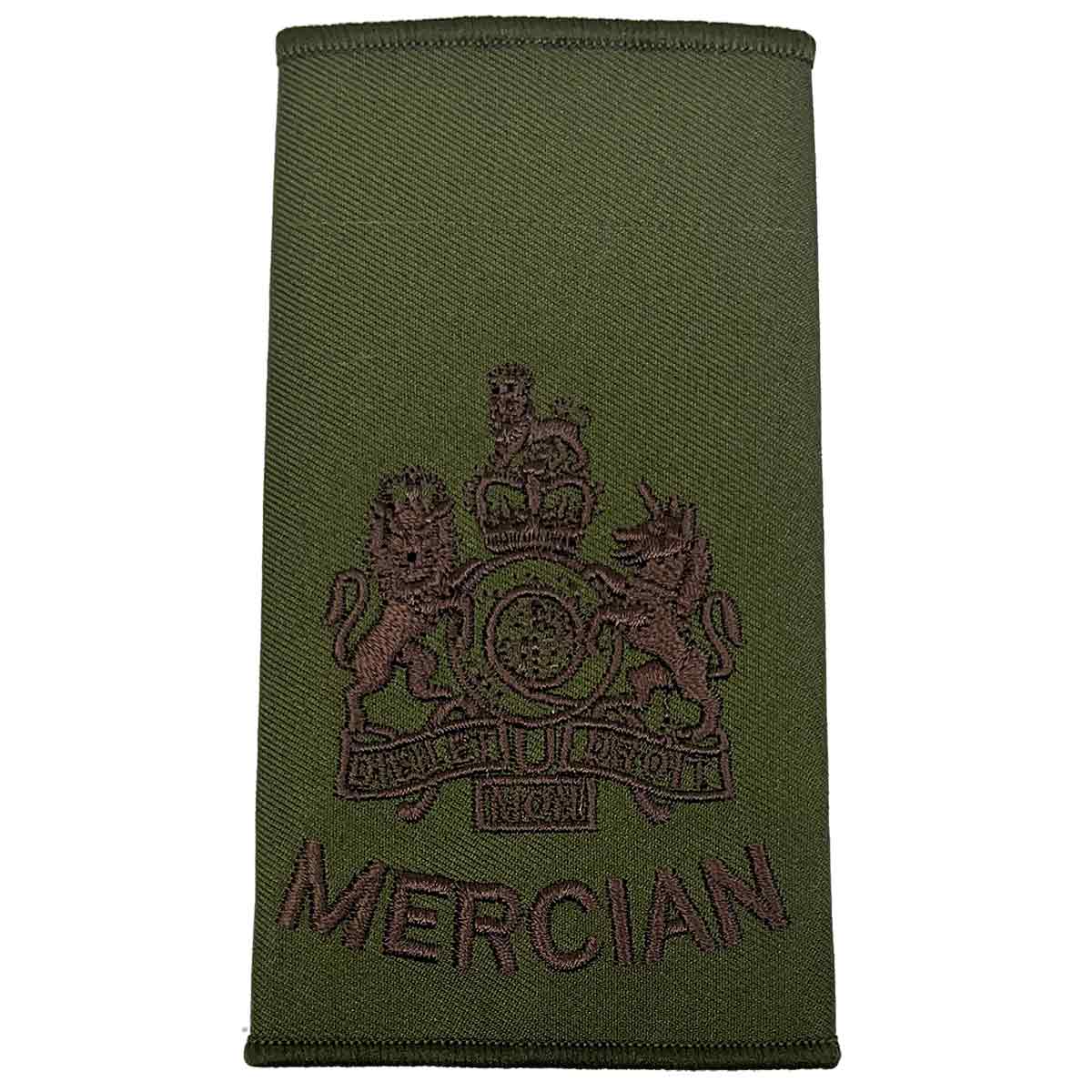Mercian Regiment Olive Green Rank Slides (Pair) - Image 7