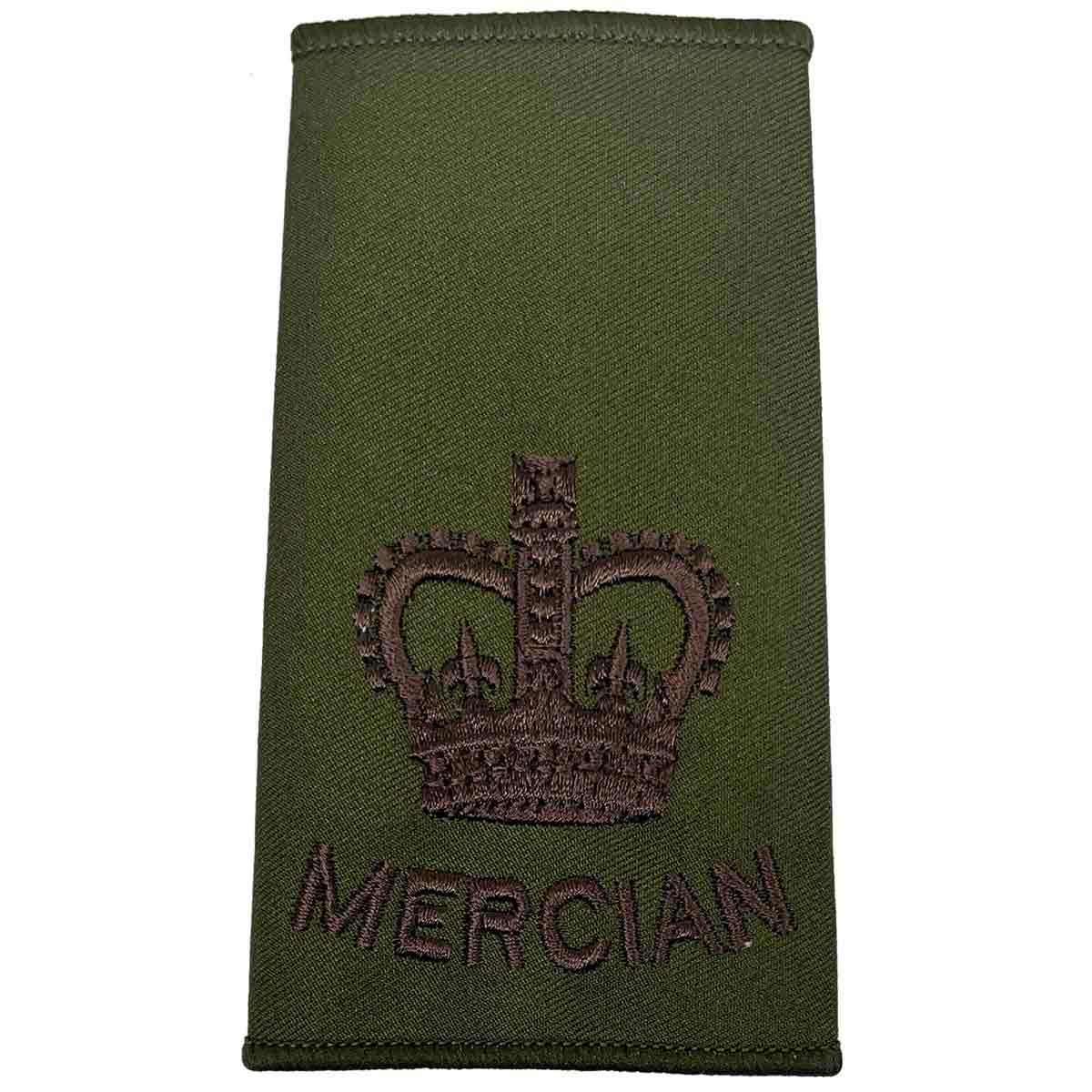 Mercian Regiment Olive Green Rank Slides (Pair) - Image 9