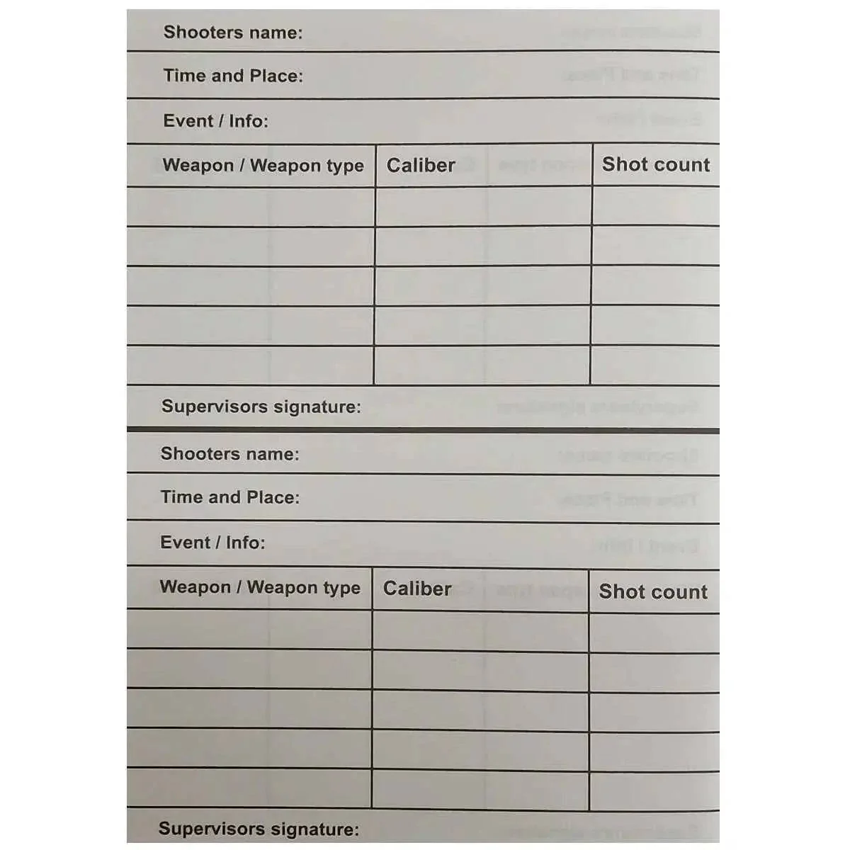 Modestone Shooters Waterproof A6 Logbook - Image 2