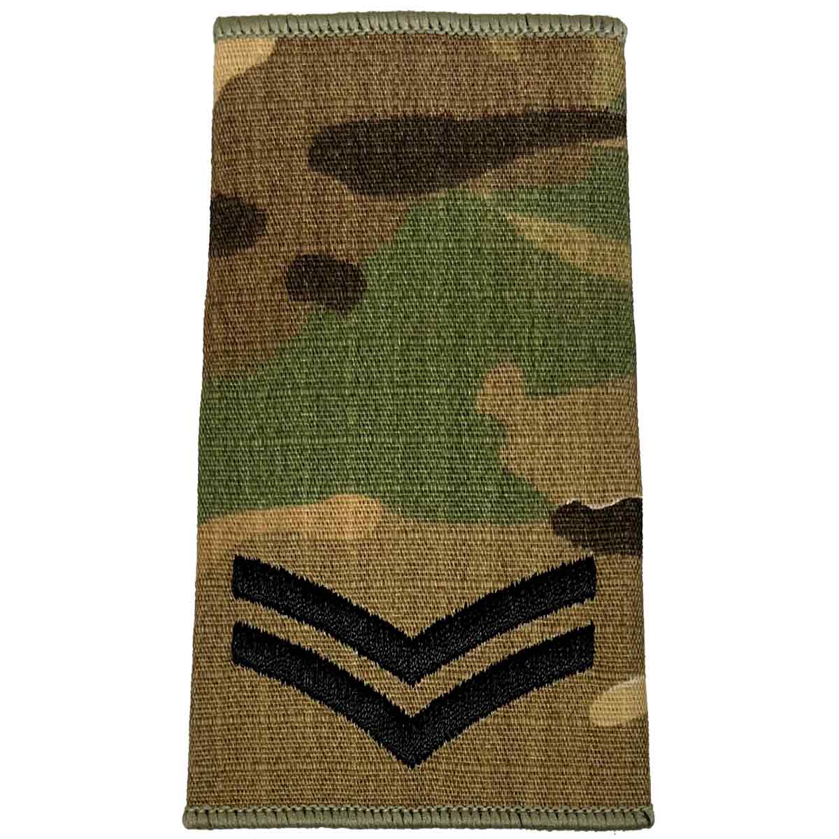 Multicam Rank Slides with Black Embroidery (Pair) - Image 3