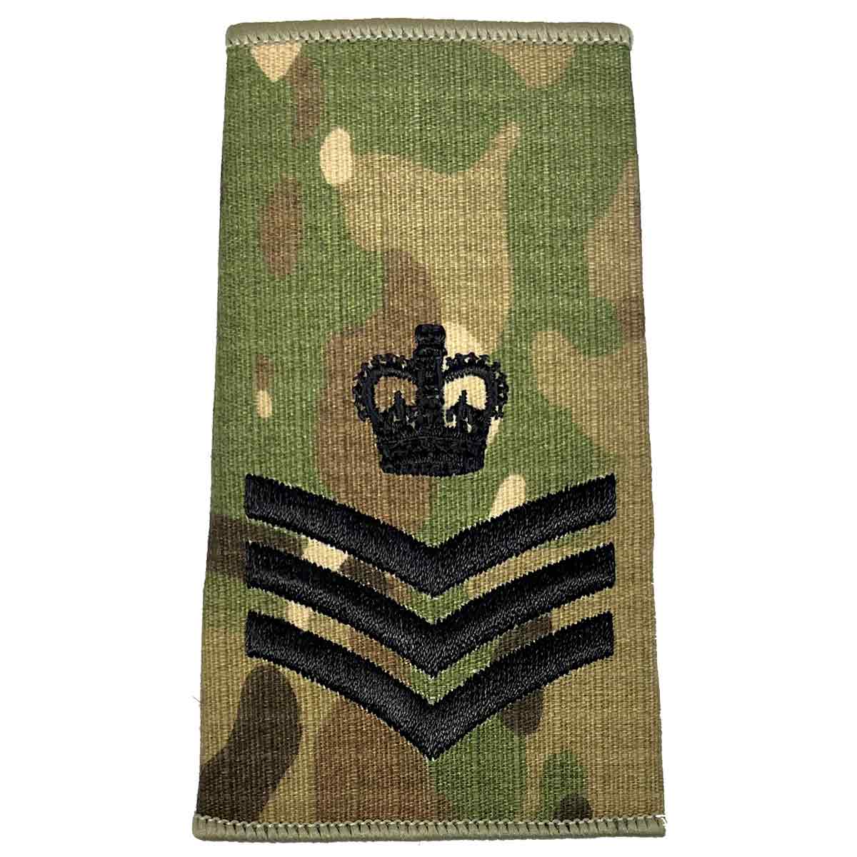 Multicam Rank Slides with Black Embroidery (Pair) - Image 5