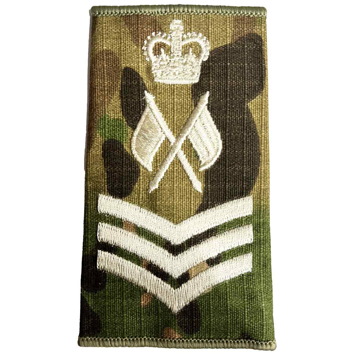 Multicam Rank Slides with Ivory Embroidery (Pair) - Image 14