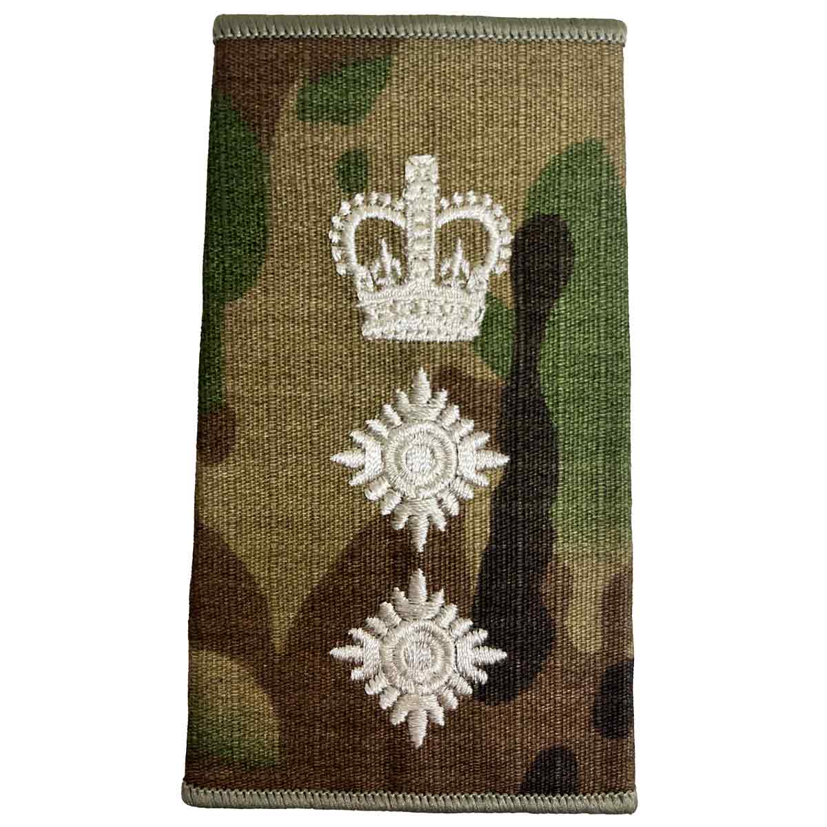 Multicam Rank Slides with Ivory Embroidery (Pair) - Image 4